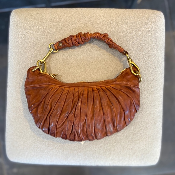 Shoulder Bag "LUNA" in cognac - Picture 5 of 6